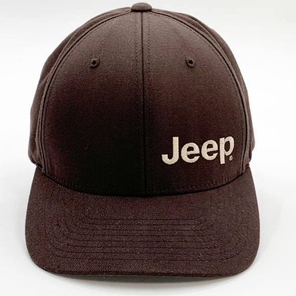 *SOLD* Jeep Hat Port Authority L LX Brown FlexFit - Picture 2 of 12